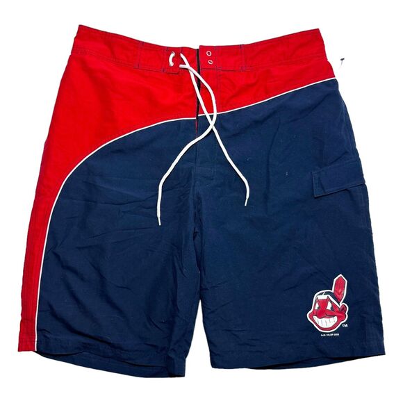 Cleveland Indians Mens 2X Swimsuit Swim Trunks Bathing Suit Shorts MLB Baseball - Picture 1 of 5
